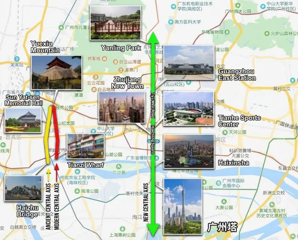 Guangzhou Attractions Map
